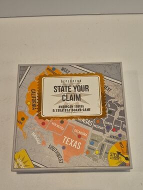 Explorers State Your Claim American Trivia and Strategy Board Game